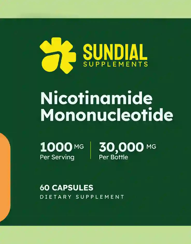 Nicotinamide Mononucleotide NMN 1000 mg - High Strength Formula - Adult Daily Supplement (60 Capsules, 30 Servings)