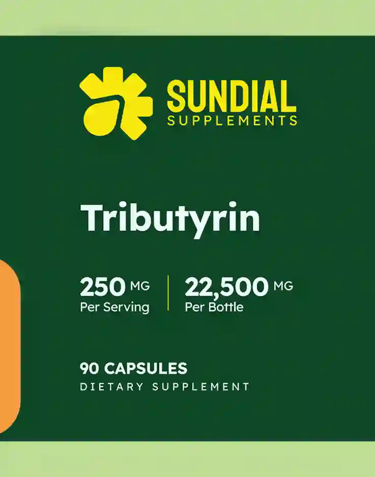 Tributyrin 250 mg Capsule Supplement for Daily Use - Supplement for Adults (90 Capsules, 90 Servings)